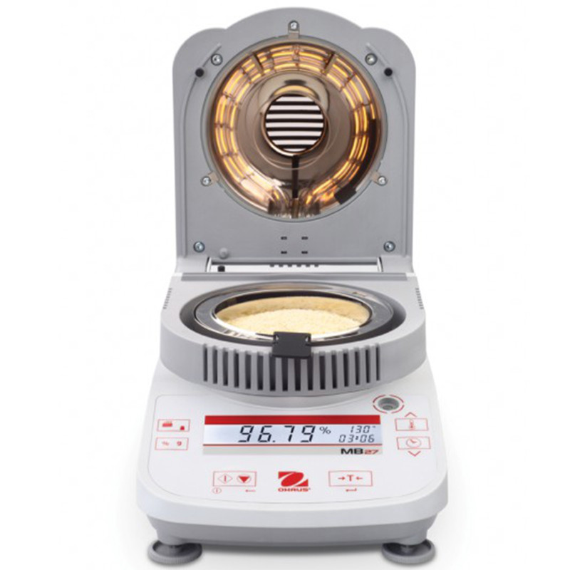 Laboratorinis tikslus halogeninis drėgmės analizatorius LCD 160C 90g / 0,001g - OHAUS MB27