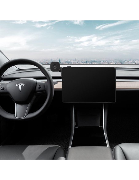 Spigen OneTap ITT90W automobilinis laikiklis su MagSafe įkrovikliu, skirtas Tesla Model 3/ Y/ X/ S – juodas