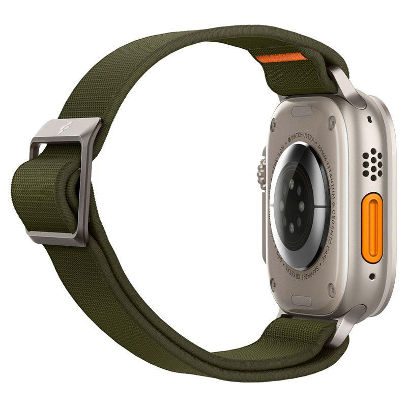 „Spigen Fit Lite Ultra“ dirželis, skirtas Apple Watch 4/ 5/ 6/ 7/ 8/ SE/ Ultra (42/ 44/ 45/ 49 mm) – žalias