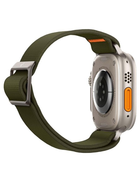 „Spigen Fit Lite Ultra“ dirželis, skirtas Apple Watch 4/ 5/ 6/ 7/ 8/ SE/ Ultra (42/ 44/ 45/ 49 mm) – žalias