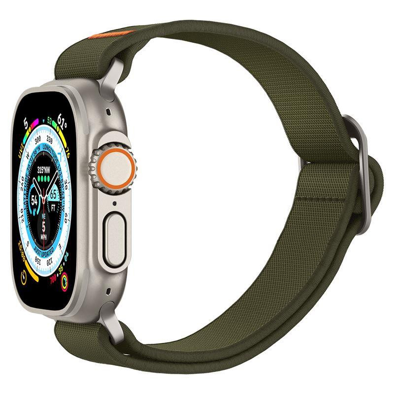 „Spigen Fit Lite Ultra“ dirželis, skirtas Apple Watch 4/ 5/ 6/ 7/ 8/ SE/ Ultra (42/ 44/ 45/ 49 mm) – žalias