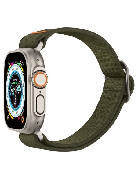 „Spigen Fit Lite Ultra“ dirželis, skirtas Apple Watch 4/ 5/ 6/ 7/ 8/ SE/ Ultra (42/ 44/ 45/ 49 mm) – žalias