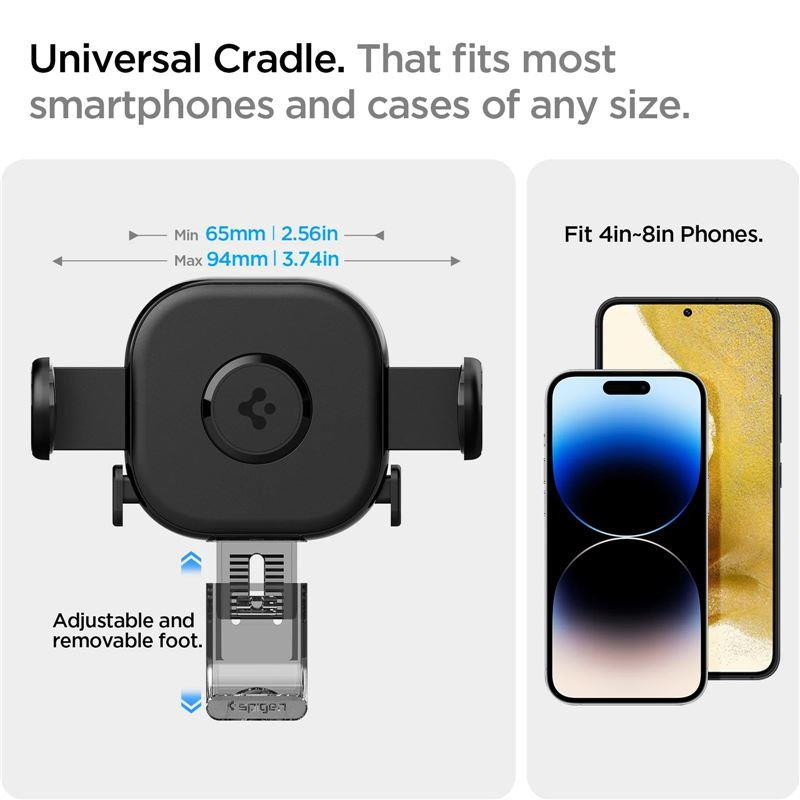 Spigen OneTap UTS12 universalus laikiklis automobilio orlaidei - juodas