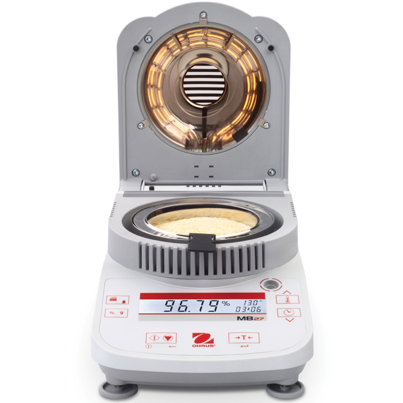 Laboratorinis tikslus halogeninis drėgmės analizatorius LCD 160C 90g / 0,001g - OHAUS MB27