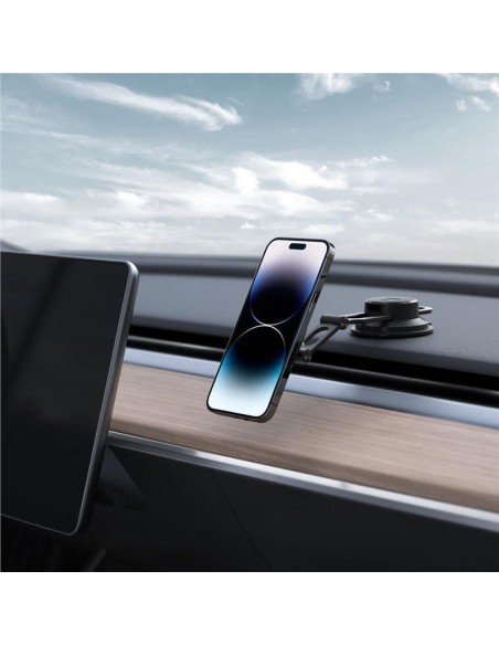 Spigen OneTap ITS35-3 magnetinis laikiklis su MagSafe kabinai ir automobilio langui - juodas Spigen OneTap ITS35-3 magnetinis laikiklis su MagSafe kabinai ir automobilio langui - juodas
