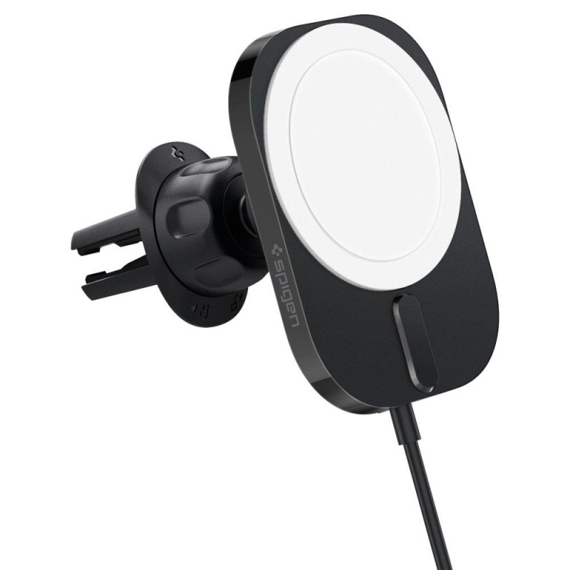 Spigen OneTap Pro 3 ITM12W laikiklis su MagSafe įkrovikliu automobilio orlaidei - juodas