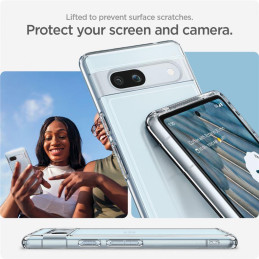 Spigen Ultra Hybrid dėklas, skirtas Google Pixel 7A – skaidrus