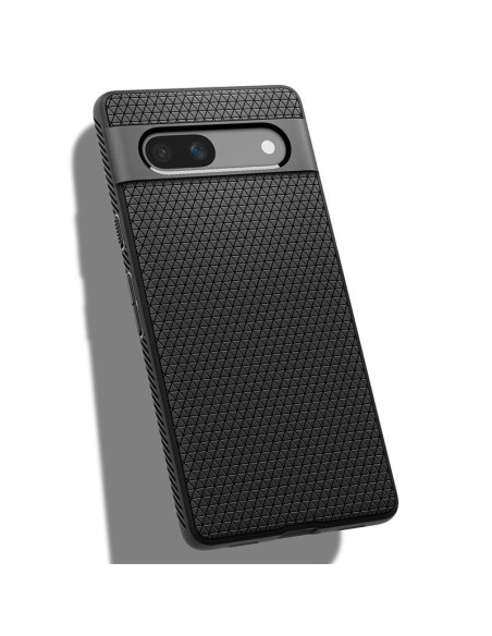 Spigen Liquid Air dėklas, skirtas Google Pixel 7A – matinė juoda Spigen Liquid Air dėklas, skirtas Google Pixel 7A – matinė juoda