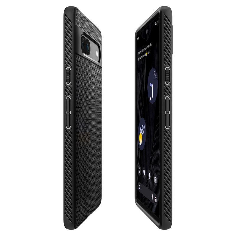 Spigen Liquid Air dėklas, skirtas Google Pixel 7A – matinė juoda