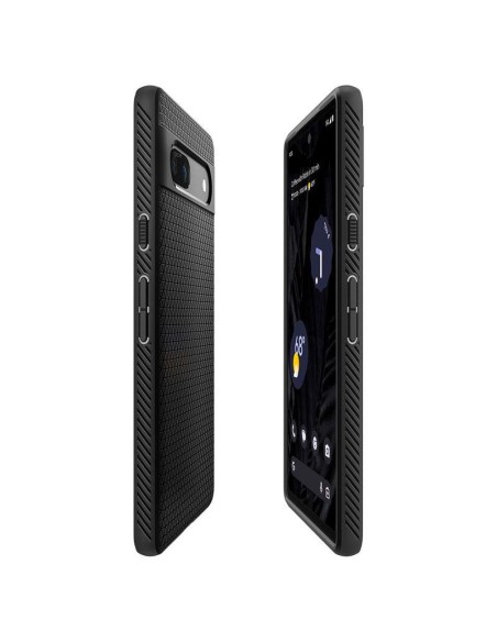 Spigen Liquid Air dėklas, skirtas Google Pixel 7A – matinė juoda Spigen Liquid Air dėklas, skirtas Google Pixel 7A – matinė juoda