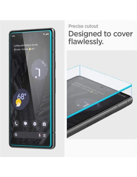 Spigen ALM Glas.tR grūdintas stiklas, skirtas Google Pixel 7A - 2 vnt. Spigen ALM Glas.tR grūdintas stiklas, skirtas Google Pixel 7A - 2 vnt.