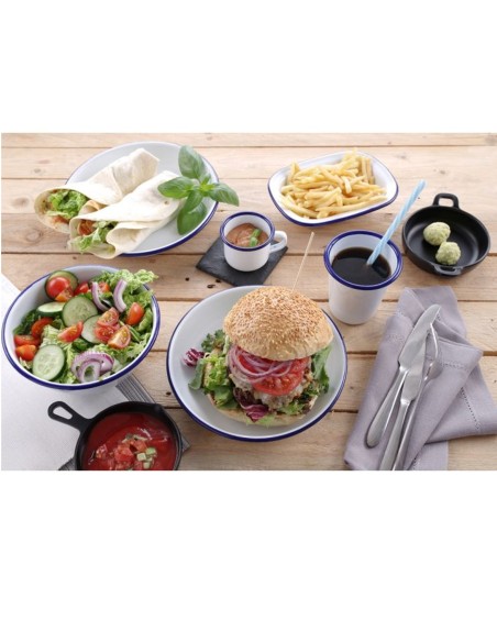 Emalinis puodelis su rankena balta 520 ml Hendi 621301