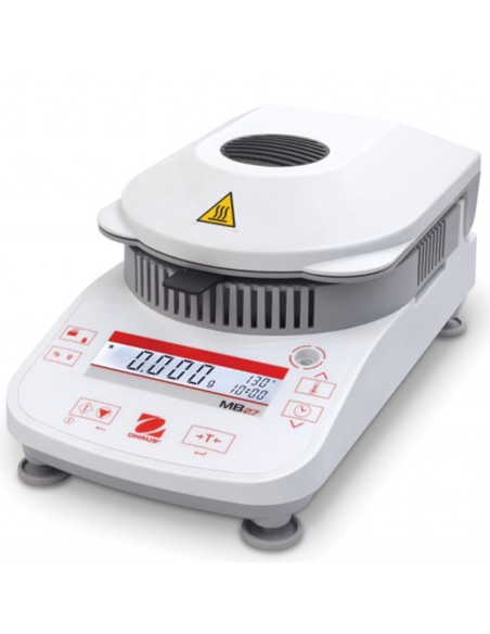 Laboratorinis tikslus halogeninis drėgmės analizatorius LCD 160C 90g / 0,001g - OHAUS MB27 Laboratorinis tikslus halogeninis drėgmės analizatorius LCD 160C 90g / 0,001g - OHAUS MB27