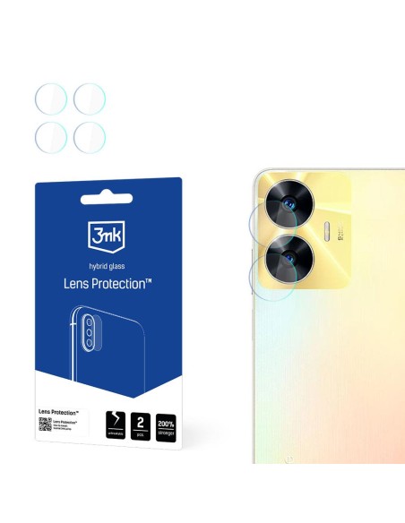 3mk Lens Protection™ hibridinis fotoaparato stiklas, skirtas Realme C55 3mk Lens Protection™ hibridinis fotoaparato stiklas, skirtas Realme C55