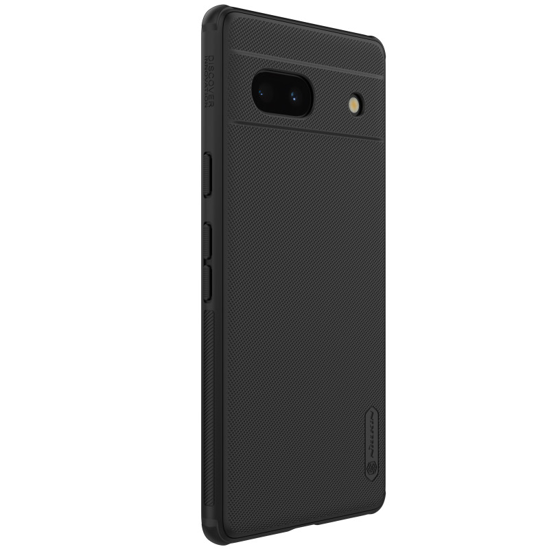 „Google Pixel 7a“ šarvuotas dėklas Nillkin Super Frosted Shield Pro šarvuotas dangtelis – juodas