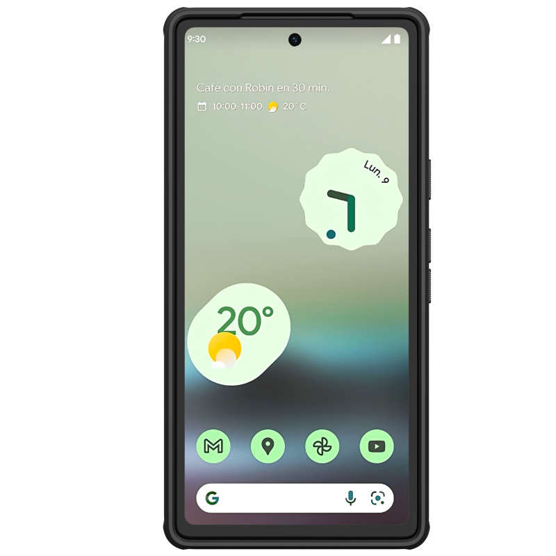 „Google Pixel 7a“ šarvuotas dėklas Nillkin Super Frosted Shield Pro šarvuotas dangtelis – juodas