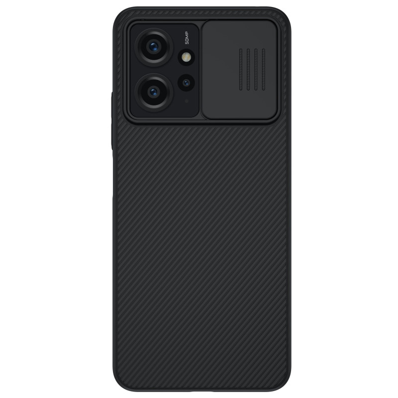 „Xiaomi Redmi Note 12 Armored Case“ su Nillkin CamShield dėklu – juodas