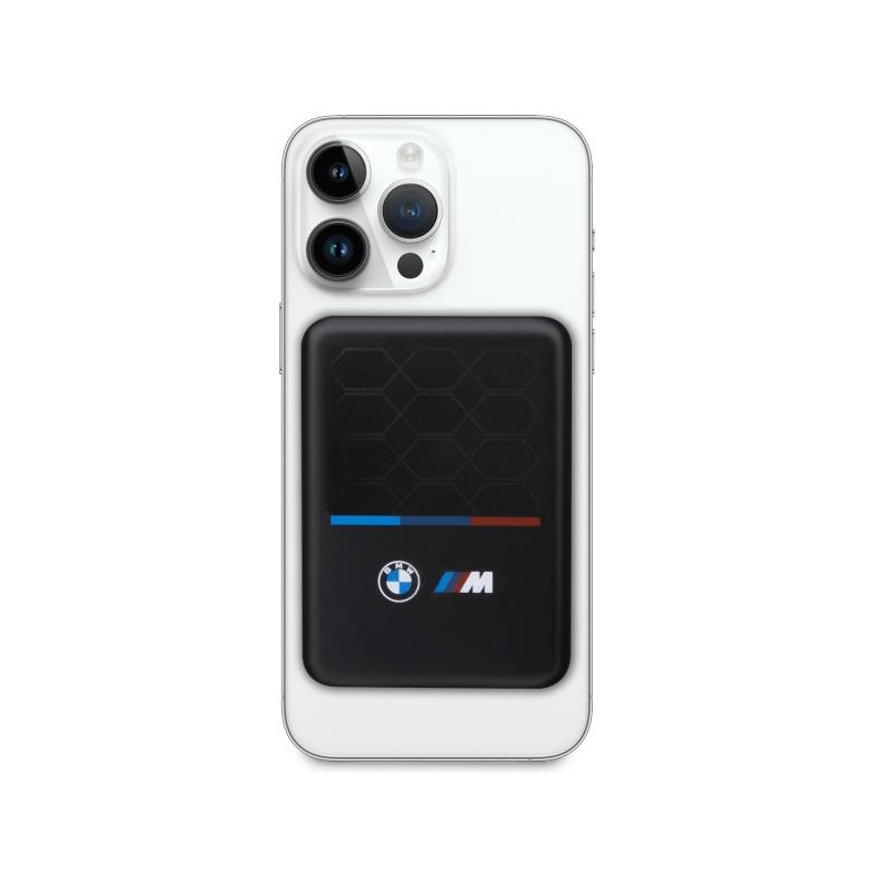 BMW M Collection MagSafe 5W 3000mAh indukcinis maitinimo blokas + laidas - juodas