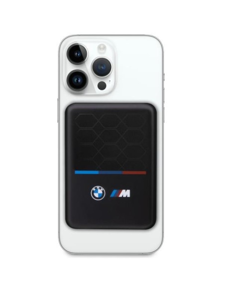 BMW M Collection MagSafe 5W 3000mAh indukcinis maitinimo blokas + laidas - juodas BMW M Collection MagSafe 5W 3000mAh indukcinis maitinimo blokas + laidas - juodas
