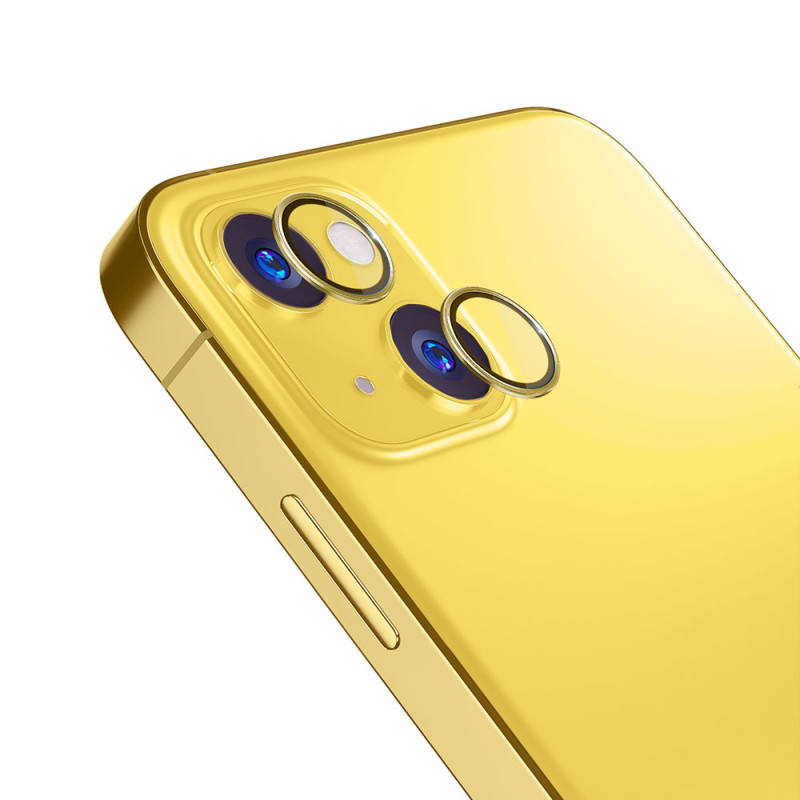 3mk Lens Protection Pro kameros dangtelis iPhone 14 - geltonas
