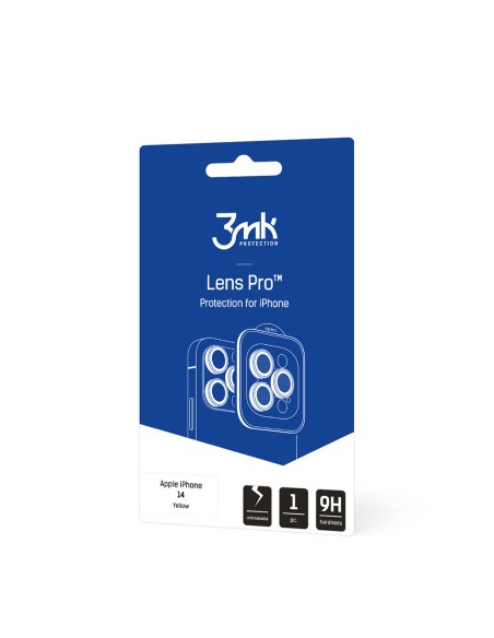 3mk Lens Protection Pro kameros dangtelis iPhone 14 - geltonas 3mk Lens Protection Pro kameros dangtelis iPhone 14 - geltonas