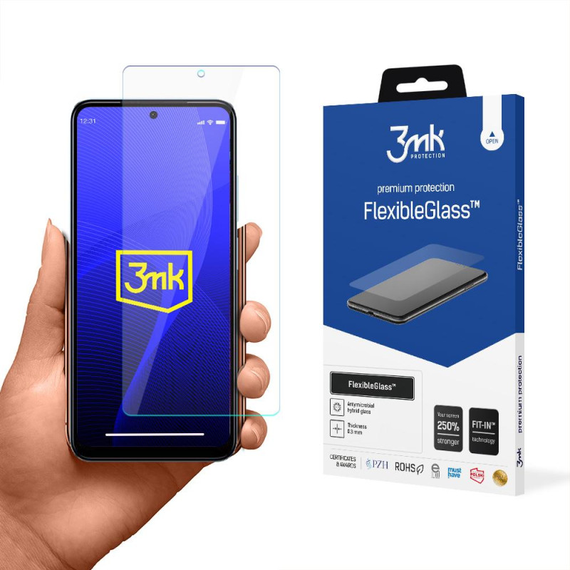 3mk FlexibleGlass™ hibridinis stiklas, skirtas Xiaomi Redmi Note 12s 3mk FlexibleGlass™ hibridinis stiklas, skirtas Xiaomi Redmi Note 12s