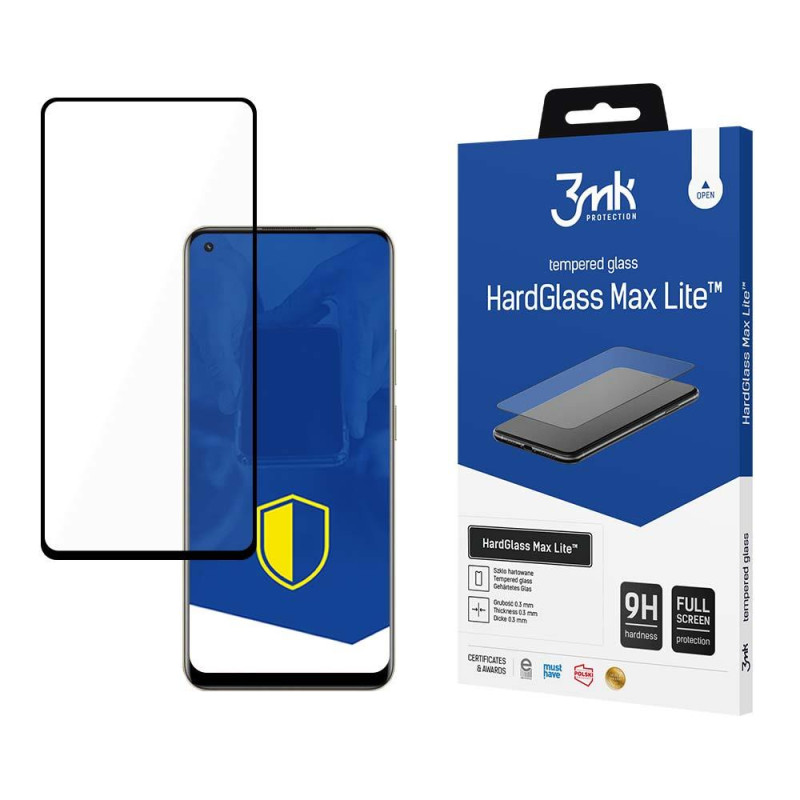 9H 3mk HardGlass Max Lite™ stiklas „Realme 11“.