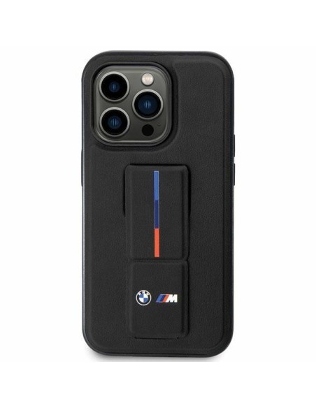 BMW Grip Hot Stamp dėklas iPhone 14 - juodas BMW Grip Hot Stamp dėklas iPhone 14 - juodas