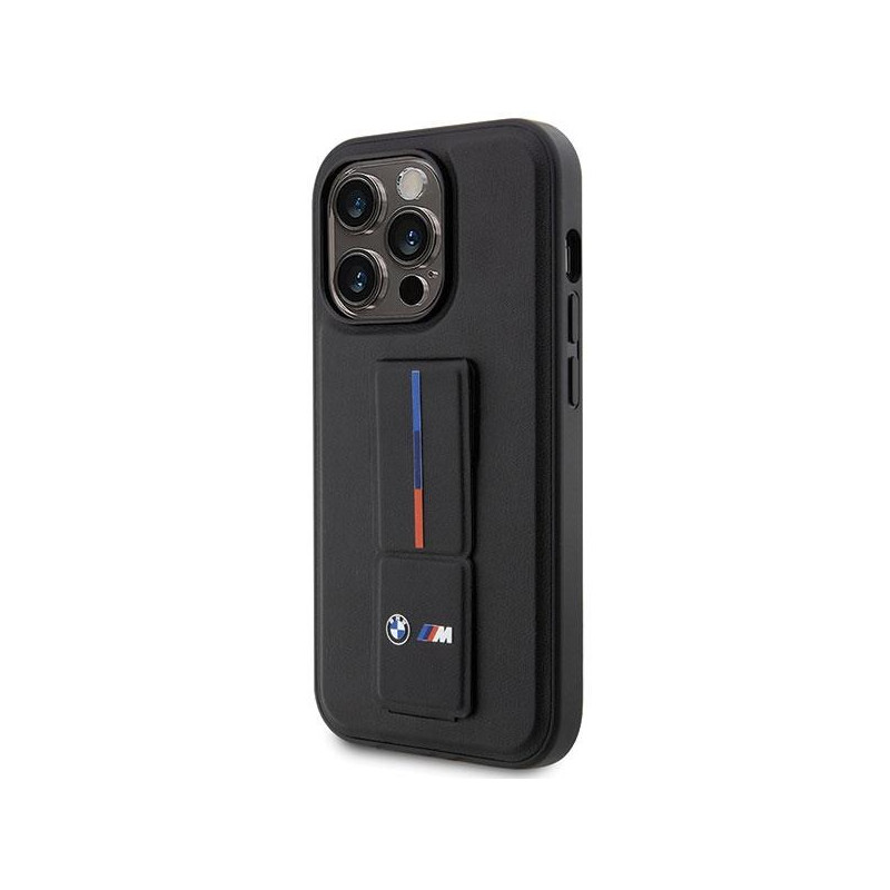 BMW Grip Hot Stamp dėklas iPhone 14 Pro Max - juodas
