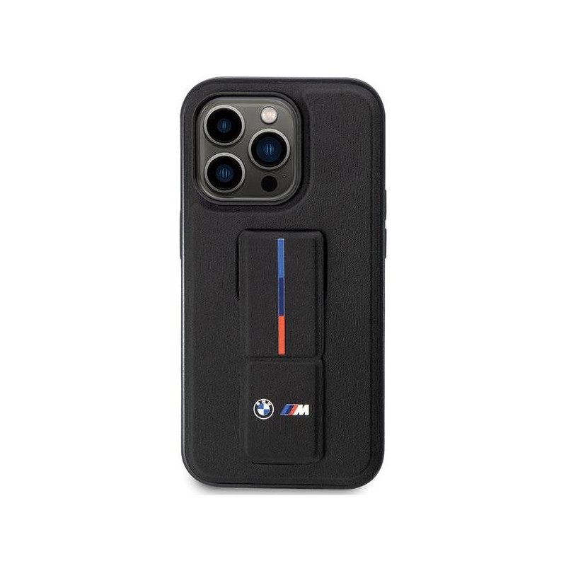 BMW Grip Hot Stamp dėklas iPhone 14 Pro Max - juodas