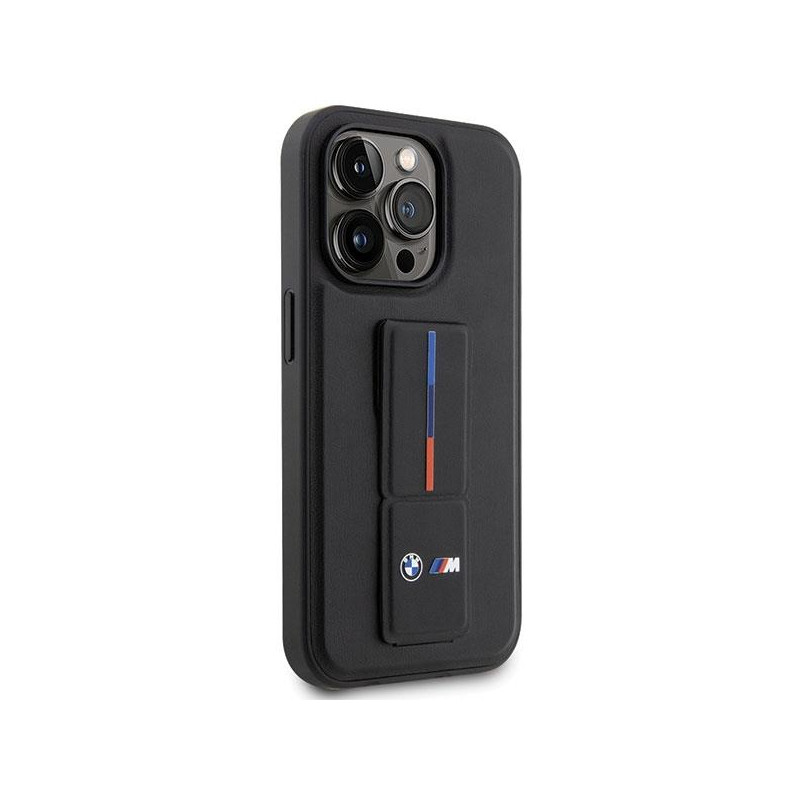 BMW Grip Hot Stamp dėklas iPhone 14 Pro Max - juodas