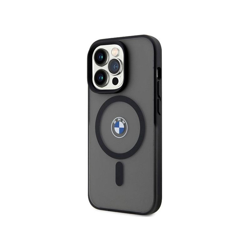 BMW Signature MagSafe dėklas iPhone 14 Pro Max - juodas