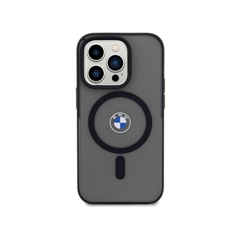 BMW Signature MagSafe dėklas iPhone 14 Pro Max - juodas
