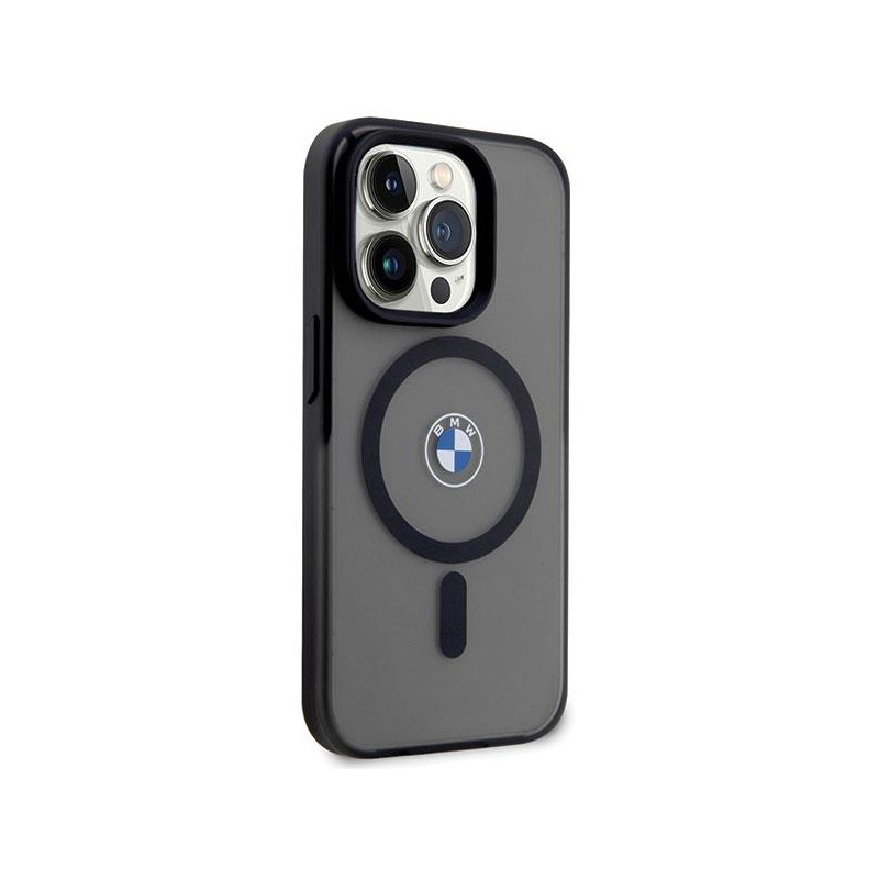 BMW Signature MagSafe dėklas iPhone 14 Pro Max - juodas