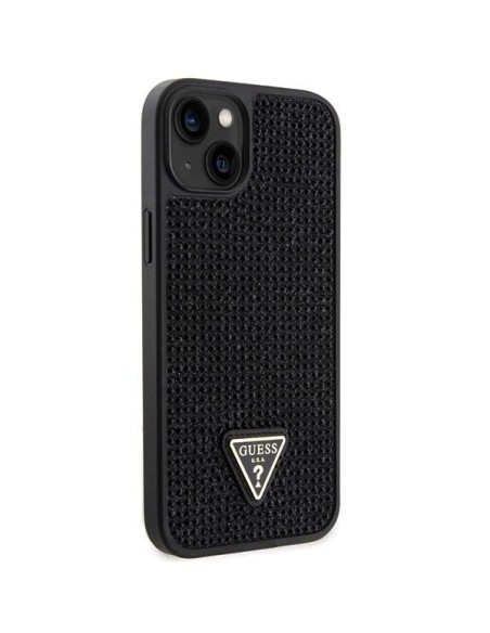 Guess Rhinestone Triangle dėklas iPhone 14 Plus - juodas Guess Rhinestone Triangle dėklas iPhone 14 Plus - juodas