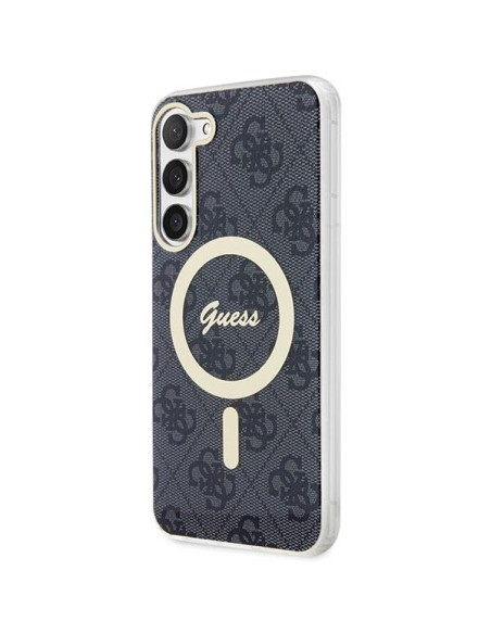 Guess 4G MagSafe dėklas Samsung Galaxy S23+ - juodas