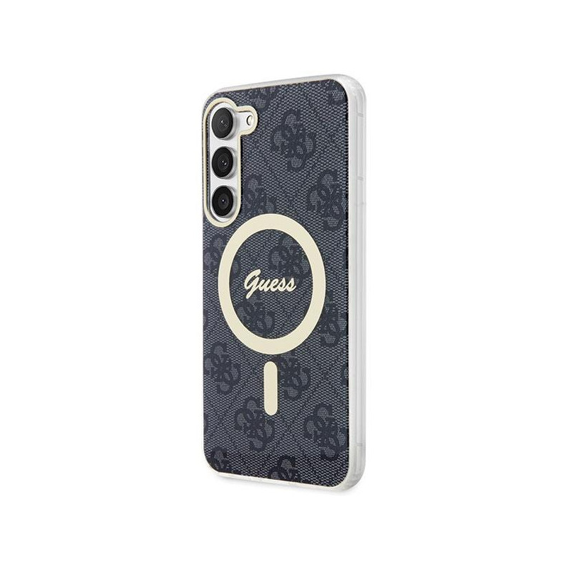 Guess 4G MagSafe dėklas Samsung Galaxy S23 - juodas