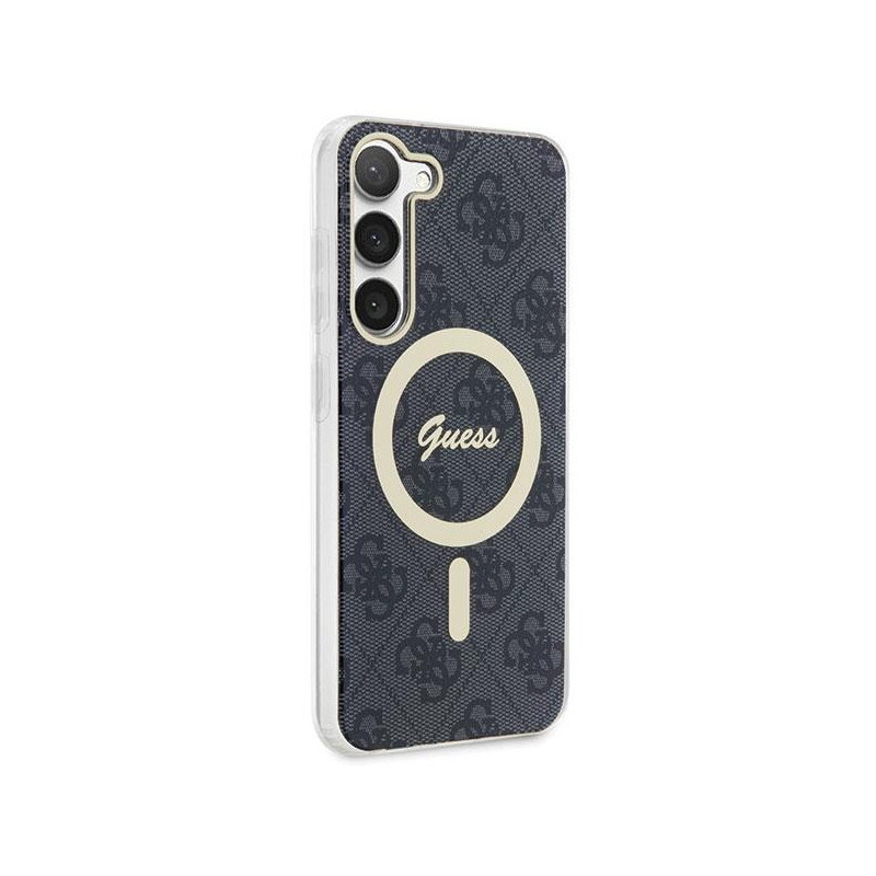 Guess 4G MagSafe dėklas Samsung Galaxy S23 - juodas