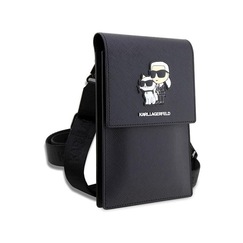 Karl Lagerfeld Saffiano Karl&Choupette rankinė - juoda