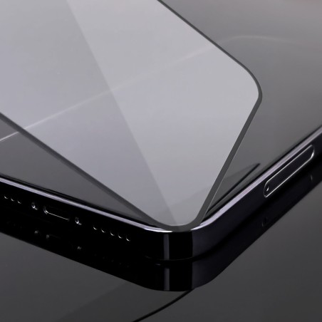 Viso ekrano grūdintas stiklas su rėmeliu Dėklas Friendly Wozinsky Full Glue iPhone 15 Pro - juodas Viso ekrano grūdintas stiklas su rėmeliu Dėklas Friendly Wozinsky Full Glue iPhone 15 Pro - juodas