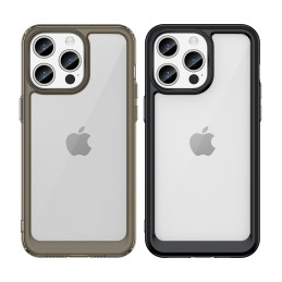 Sustiprintas dėklas su lanksčiu rėmeliu, skirtas iPhone 15 Pro Outer Space – mėlynas