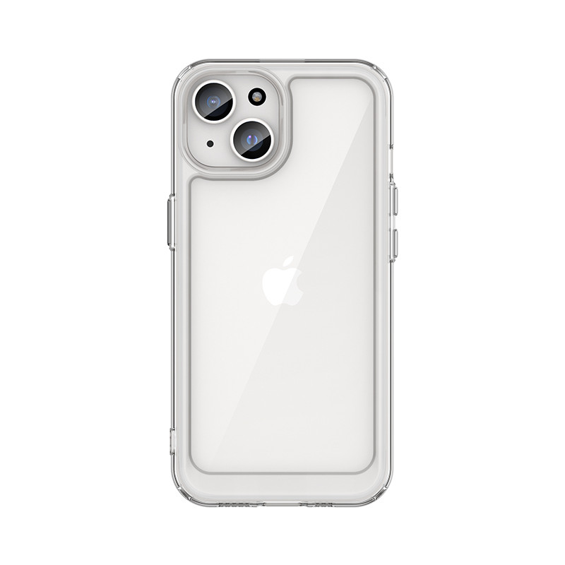 Outer Space sustiprintas dėklas su lanksčiu rėmeliu iPhone 15 - skaidrus Outer Space sustiprintas dėklas su lanksčiu rėmeliu iPhone 15 - skaidrus