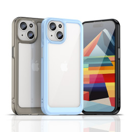 Outer Space sustiprintas dėklas su lanksčiu rėmeliu iPhone 15 - skaidrus