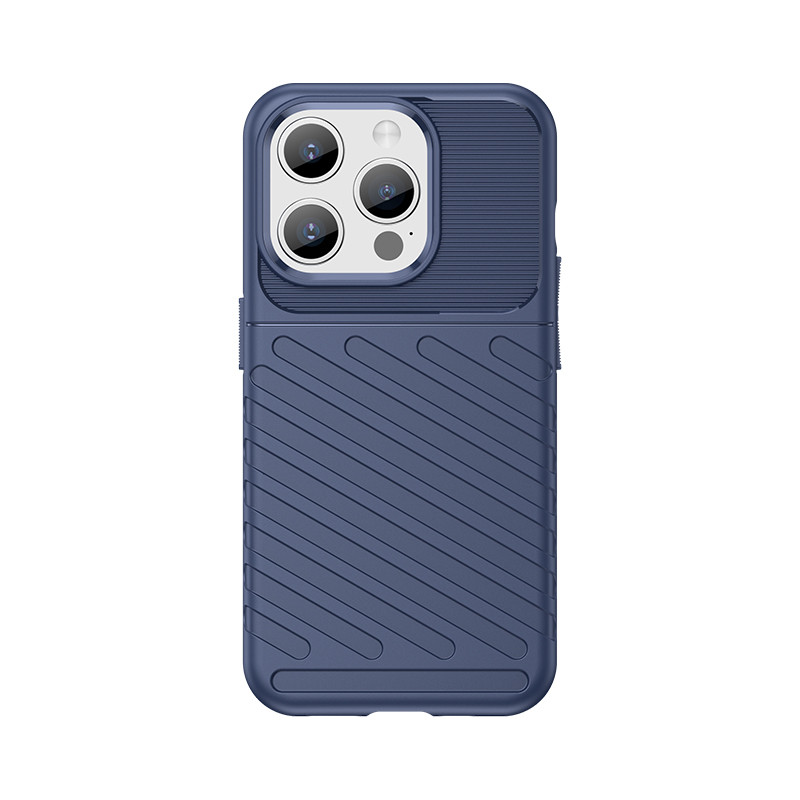 Šarvuotas iPhone 15 Pro Thunder Case – mėlynas