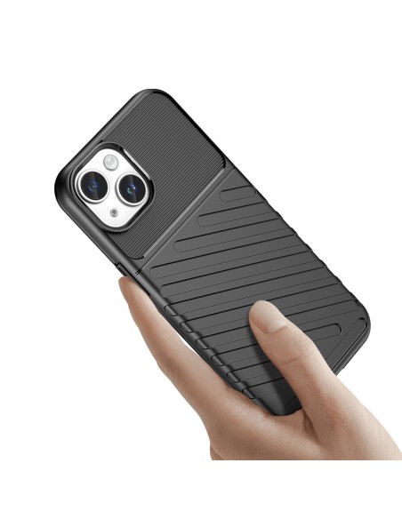 Šarvuotas iPhone 15 Plus Thunder Case – juodas