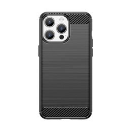 Lankstus anglies rašto dėklas iPhone 15 Pro Max Carbon Case - juodas