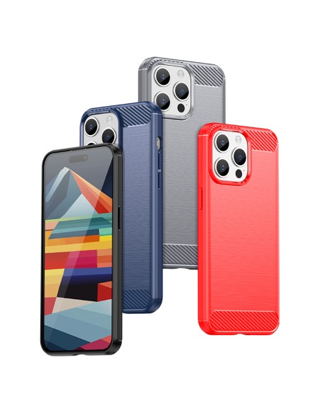Lankstus anglies rašto dėklas iPhone 15 Pro Max Carbon Case - juodas