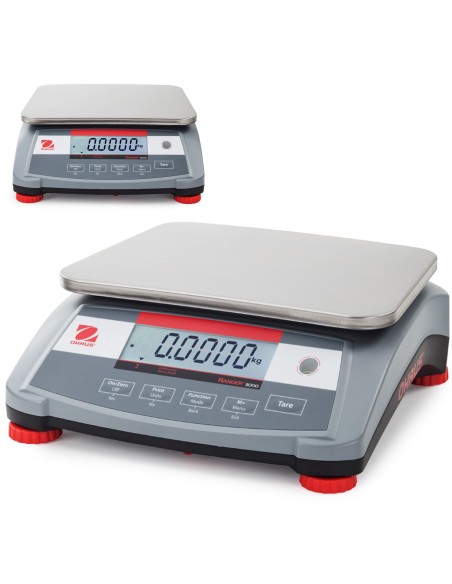 Pramoninės kompaktiškos elektroninės svarstyklės RANGER 3000 6kg / 0,2g - OHAUS R31P6