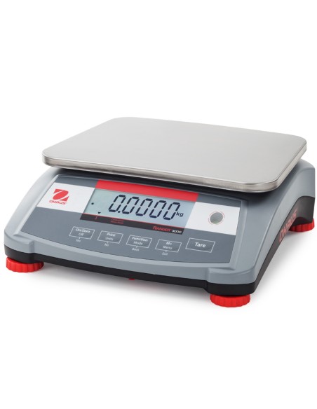 Pramoninės kompaktiškos elektroninės svarstyklės RANGER 3000 6kg / 0,2g - OHAUS R31P6