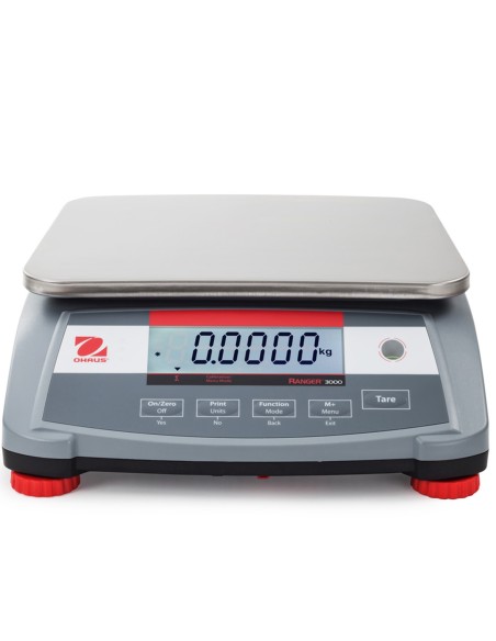 Pramoninės kompaktiškos elektroninės svarstyklės RANGER 3000 6kg / 0,2g - OHAUS R31P6